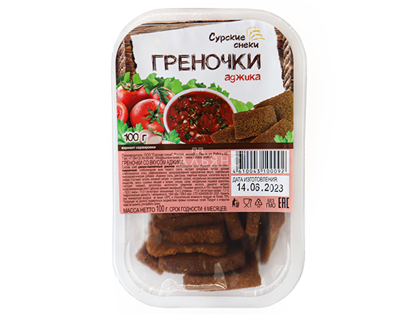 Сурские гренки с Аджикой (100 гр) в Хабаровске