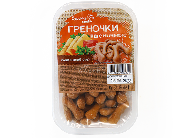 Сурские (ПШЕНИЧНЫЕ) Сливочный сыр (100 гр) в Хабаровске