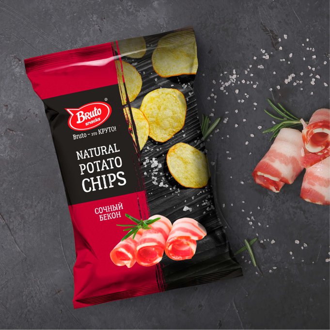Картофель «Бруто» со вкусом бекона 130 гр. в Хабаровске