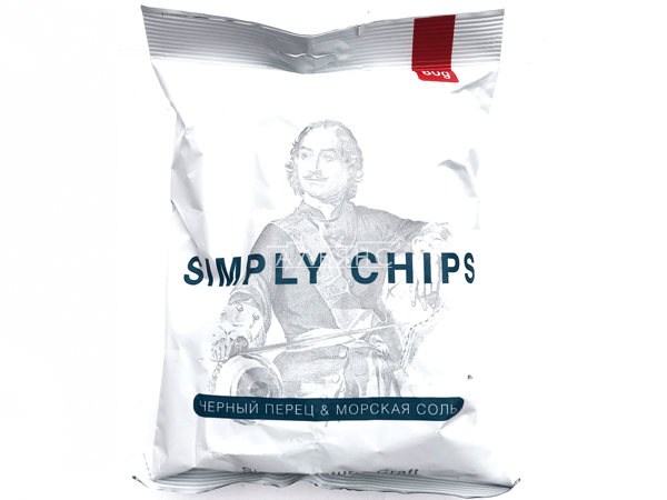 Картофельные чипсы "Simple chips" Морская соль и черный перец 80 гр. в Хабаровске